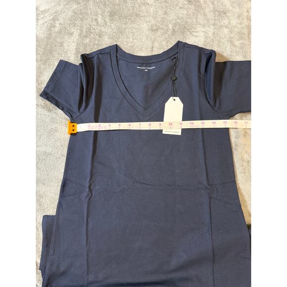 NWT Universal Standard Size 4XS (00-0) TESINO Navy Blue V-Neck Shirt Dress - Picture 6 of 8